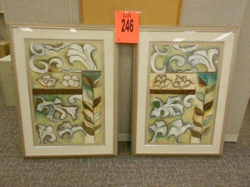 LOT OF 2 FRAMED ARTWORK