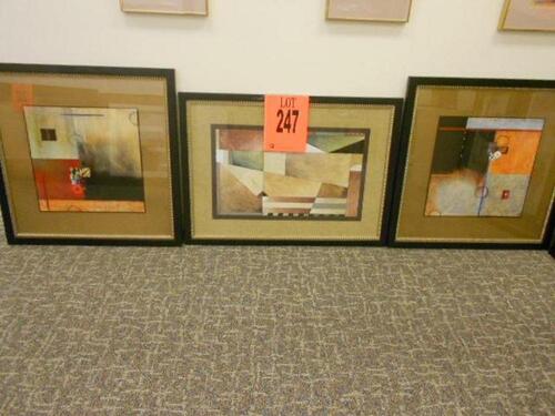 LOT OF 3 FRAMED ARTWORK