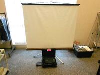 EPSON POWERLITE 7500C PROJECTOR WITH PORTABLE SCREEN