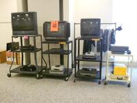 ASST'D TVS,VCR'S,DVD'S, OVERHEAD PROJECTOR PLUS CARTS