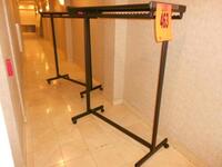 LOT OF 2 ROLLING COAT RACKS