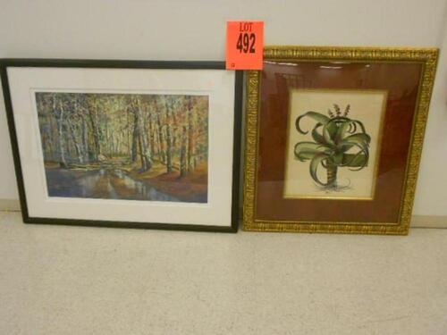 LOT OF 2 FRAMED ARTWORK