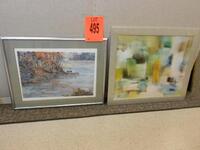 LOT OF 2 FRAMED ARTWORK