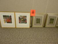 LOT OF 6 FRAMED ARTWORK