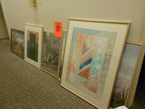 LOT OF 6 FRAMED ARTWORK