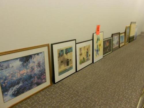 LOT OF 11 FRAMED PRINTS