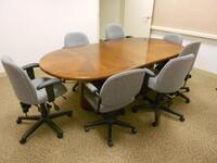 8FT CONFERENCE TABLE WITH 7 CHAIRS