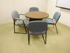 'U'' SHAPE DESK,2 CABINETS,2 LATERALS,ROUND TABLE ,5 CHAIRS - 2