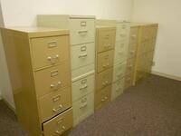 LOT OF 20 ASST'D 4DRW FILE CABINETS