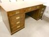 DESK,CREDENZA,4 CHAIRS,2 CABINETS AND TABLE - 2