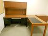 DESK W/HUTCH,TABLE, 4 CABINETS - 4