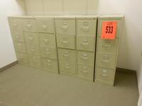 LOT OF 6 4DRW FILE CABINETS