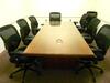 8FT CONFERENCE TABLE WITH 9 CHAIRS - 2