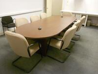 10FT CONFERENCE TABLE WITH 8 CHAIRS