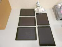 LOT OF 5 iPAD AIR A1474 TABLET 32GB WITH CHARGER (NO BOX)