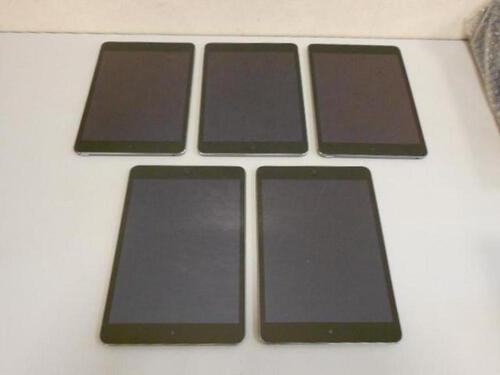 LOT OF 5 iPAD MINI 2 A1489 TABLET 32GB (NO BOX OR CHARGER)