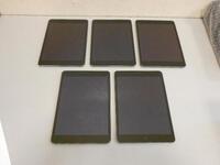 LOT OF 5 iPAD MINI 2 A1489 TABLET 32GB (NO BOX OR CHARGER)