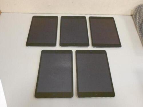 LOT OF 5 iPAD MINI 2 A1489 TABLET 32GB (NO BOX OR CHARGER)