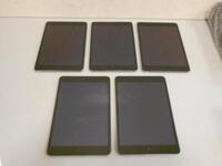 LOT OF 5 iPAD MINI 2 A1489 TABLET 32GB (NO BOX OR CHARGER)