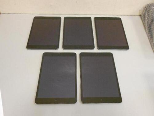 LOT OF 5 iPAD MINI 2 A1489 TABLET 32GB (NO BOX OR CHARGER)