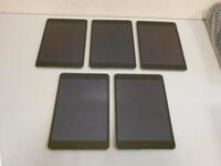 LOT OF 5 iPAD MINI 2 A1489 TABLET 32GB (NO BOX OR CHARGER)
