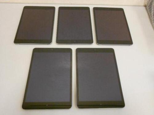 LOT OF 5 iPAD MINI 2 A1489 TABLET 32GB (NO BOX OR CHARGER)