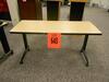 LOT OF 10 ROLLING/FOLDING TABLES 5' X 2'