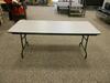 LOT OF 8 WOOD TOP FOLDING TABLE 72'' X 30''