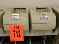 LOT OF 2 LEXMARK T634 LASER PRINTERS