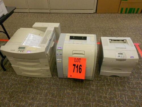 LOT OF 3 ASST'D LASER PRINTERS