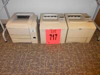 LOT OF 3 ASST'D HP LASER PRINTERS