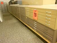 LOT OF 10 FLAT FILE CABINETS