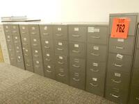 LOT OF 14 ASST'D FILE CABINETS