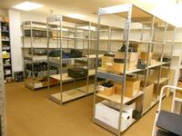 7 ROWS OF STORAGE SHELVING