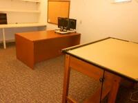 2 DESKS, DRAFTING TABLE,3 CABINETS
