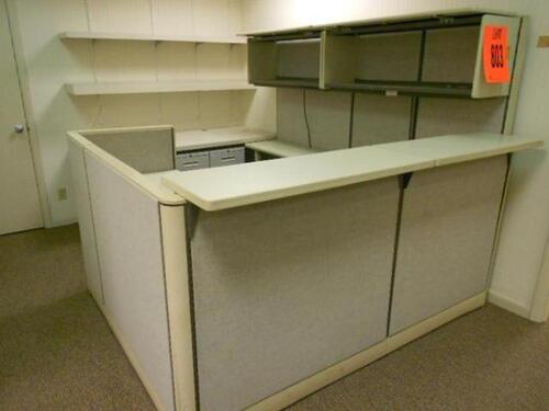 LOT OF 2 PANEL WORKSTATION