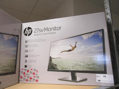 HP 27SV MONITOR 27" LED BACKLIT (NEW OPEN BOX)