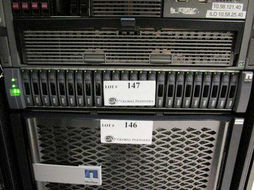 NETAPP DS2246 STORAGESHELF WITH 24 X 3.8 TB DRIVES (ROW 9 - RACK 4) (DELAYED PICKUP 8-28-18 THRU 8-30-18)