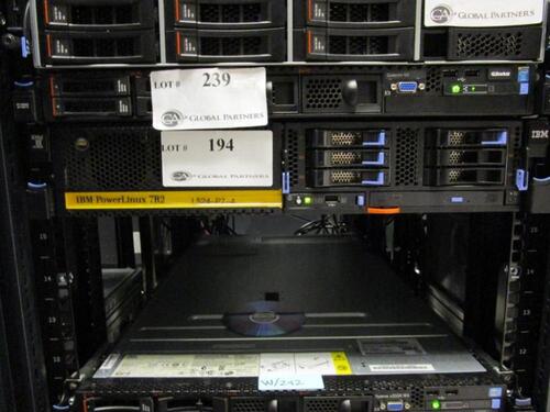 IBM POWERLINUX 7R2 SERVER MT:8246 L2T WITH 2 X 8-CORE 4.2GHZ POWER7+, 4 X 64GB RAM, 2 X 32GB RAM 4 X 146GB 15K SAS SFF-3 HARD DRIVES 00FX876 (ROW 9 -