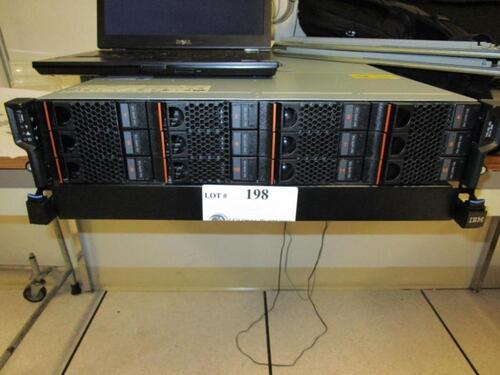 IBM HS-1235T SERVER WITH INTEL XEON E5645 2.4GHZ 12M, 6 X 8GB RAM, 9 X 2TB 6GB SAS HARD DRIVES (DELAYED PICKUP 8-28-18 THRU 8-30-18)