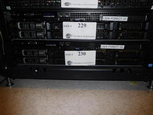 DELL POWEREDGE R520 2 X INTEL XEON 2.5GHZ E5-2450 V2, 2X 146GB 15K SAS HARD DRIVES (ROW 9 - RACK 1) (DELAYED PICKUP 8-28-18 THRU 8-30-18)