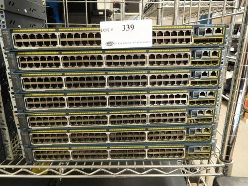 (7) CISCO WS-C2960S-48LPS-L SWITCHES