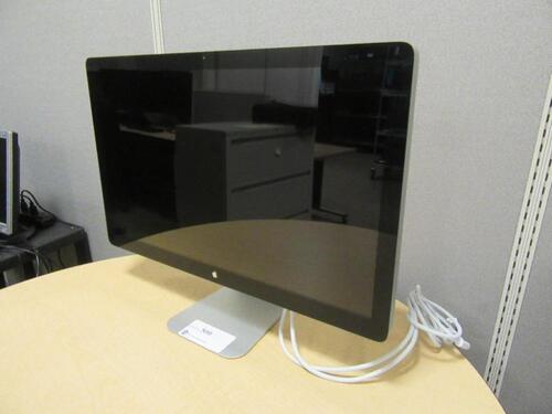 APPLE THUNDERBOLT A1407 27" WIDESCREEN LCD MONITOR, (SMALL GLASS CRACK ON TOP LEFT)