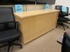 12' X 4' WOOD CONFERENCE TABLE WITH CREDENZA - 2