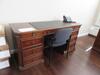 HOOKER WOOD DESK WITH CREDENZA, (2) LATERAL FILING CABINETS, AND (1) 96" X 42" CONFERENCE TABLE - 2