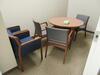 (3) ASST'D DESKS, (2) CREDENZAS, (2) BOOKCASES, (10) SIDE CHAIRS AND ROUND TABLE - 5