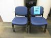 (50) NAVY BLUE STACKABLE SIDE CHAIRS