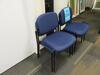 (50) NAVY BLUE STACKABLE SIDE CHAIRS - 2
