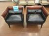 (2) NIEDERMAIER LEATHER CHAIRS