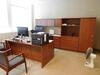 ANTOPEX DESK WITH CREDENZA AND HUTCH, 2 DRAWER LATERAL, STORAGE CABINET, BOOKCASE AND (6) ASST'D CHAIRS (DELAYED PICK-UP 8-31-18)